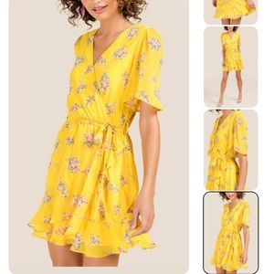 Allegra Sweet Floral Wrap Dress